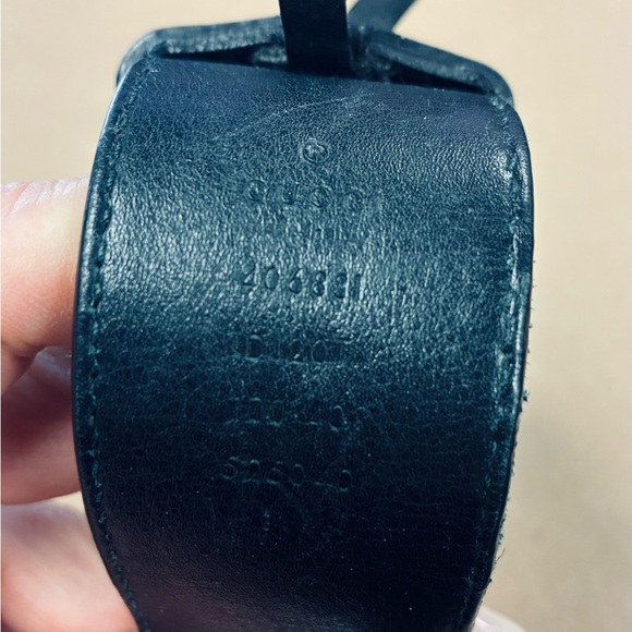 Gucci Double G Buckle Leather Belt - Black / Antique Brass (Size 100/40) - Picture 3 of 5